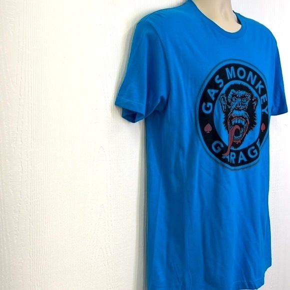 Gas Monkey Garage - Blue Gas Monkey Garage Spade Graphic T Shirt Size Medium - Picture 4 of 9